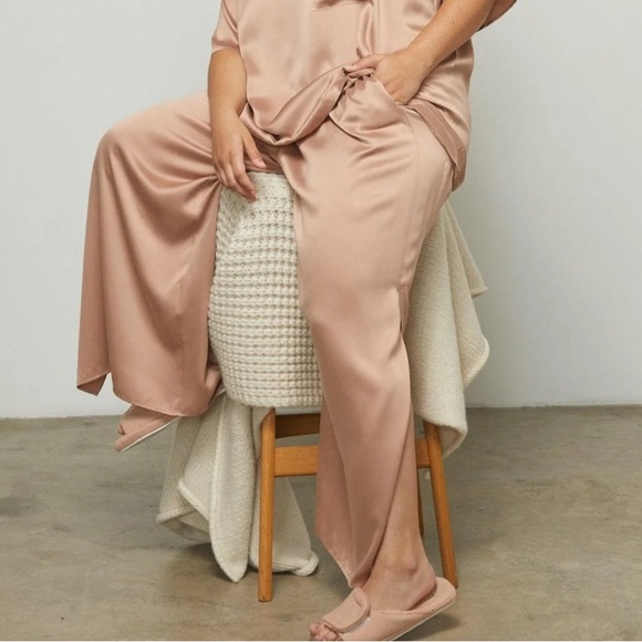 LUNYA Silk Pajama Pants XL Otium Tan - bottoms only not a set - Picture 2 of 6